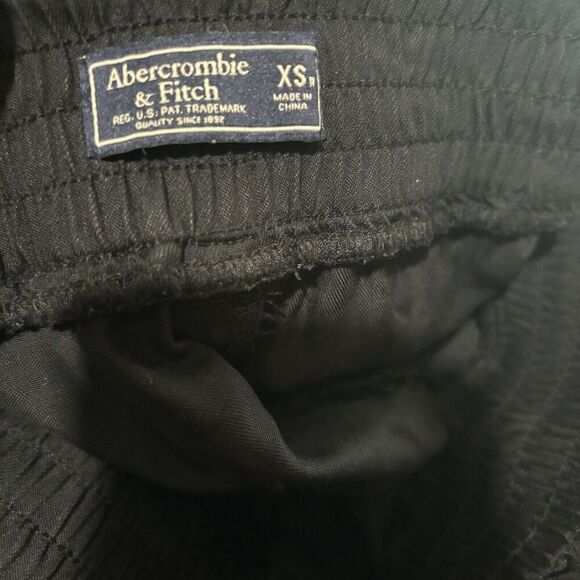 Abercrombie & Fitch Paperbag Pants Womens XS Black Pull On Jogger Bottoms - Picture 3 of 8